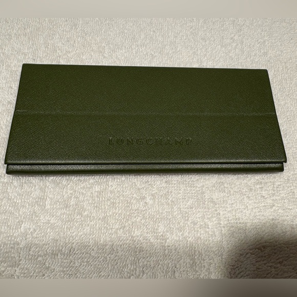 Longchamp Olive Green Folding Eyeglasses Case - Picture 2 of 11